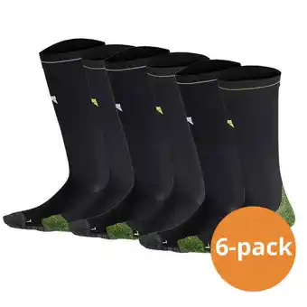 Decathlon Xtreme compressie sokken hardlopen 6-pack multi black aanbieding