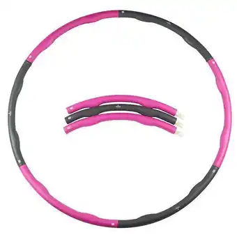 Decathlon Fitness hoelahoep - hoepel - 1.2kg - paars/grijs - ø 100cm aanbieding