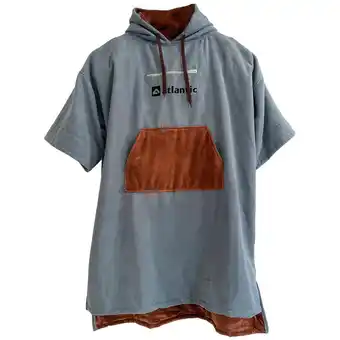 Decathlon Poncho handdoek 300gsm - 110x90cm - blauw en bruin xl aanbieding