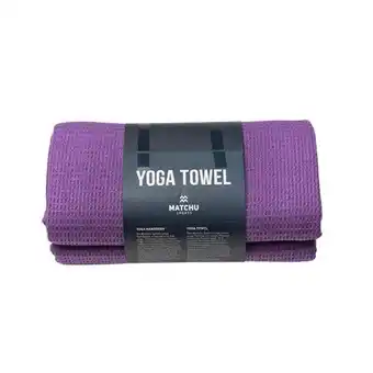 Decathlon Yoga handdoek - royal purple - 183 cm - 61 cm - 80% polyester aanbieding