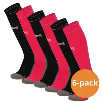 Decathlon Xtreme compressie sokken hardlopen 6-pack multi pink aanbieding