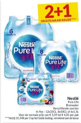 Intermarché Nestlé Pure Life Bronwater aanbieding