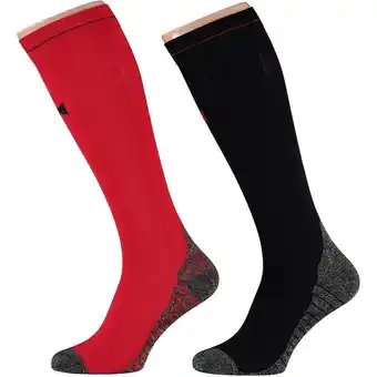 Decathlon Xtreme compressie sokken hardlopen 2-pack multi red aanbieding