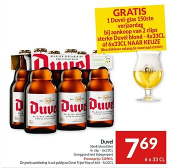 Intermarché Duvel Sterk blond bier aanbieding