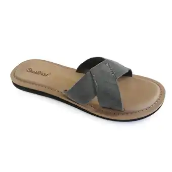 Decathlon Braziliaanse teenslippers voor dames op het strand in grijs met rubberen zolen aanbieding