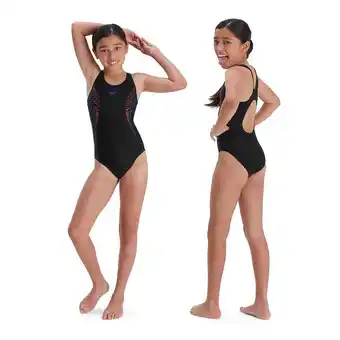 Decathlon 1-delig meisjes zwempak speedo plastisol placem muscleb aanbieding