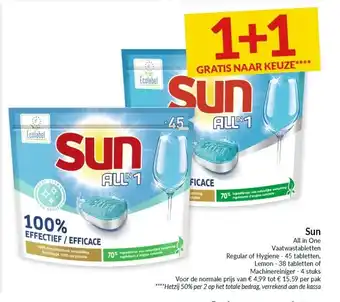 Intermarché Sun All in one Vaatwastabletten aanbieding
