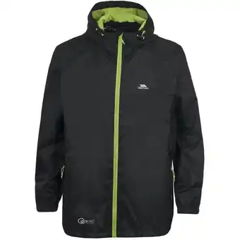 Decathlon Kinderen/kinderen qikpac waterdichte packaway jacket (zwart) aanbieding