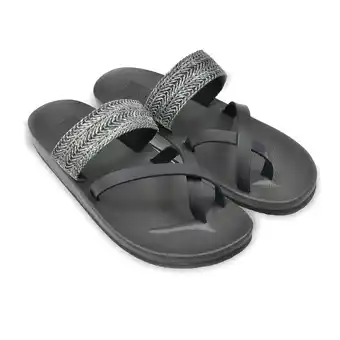 Decathlon Braziliaanse teenslippers voor dames in zwarte kleur aanbieding