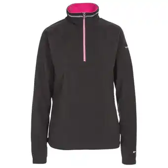 Decathlon Dames skylar fleece top (zwart/wit) aanbieding