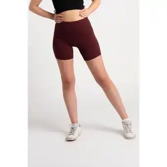 Fitness short medium lengte - dames - porto rood