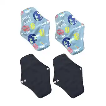 Decathlon Pak 4 herbruikbare bamboe houtskool pads, youcare anaissa aanbieding