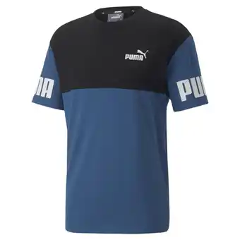 Decathlon Power t-shirt met kleurblok voor heren puma aanbieding