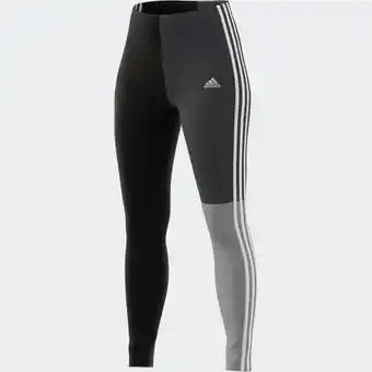 Decathlon Legging voor fitness en soft training dames colorblock zwart en grijs aanbieding