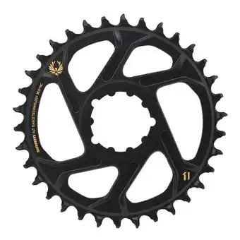 Decathlon X-sync 2 eagle kettingblad - direct mount - 6 mm offset - zwart/goud aanbieding
