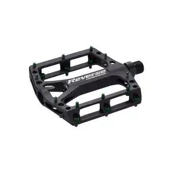 Decathlon Zwarte one platformpedalen - pinnen groen aanbieding