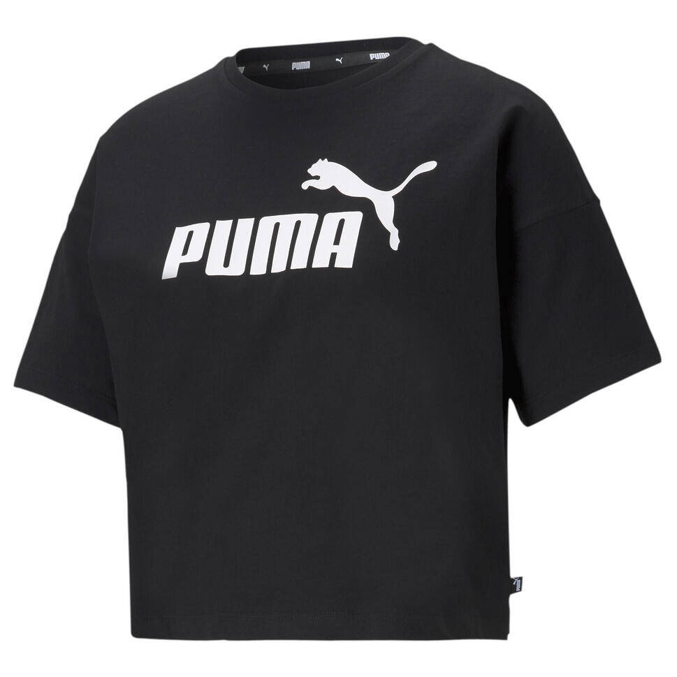 Decathlon Essentials logo cropped t-shirt dames puma aanbieding