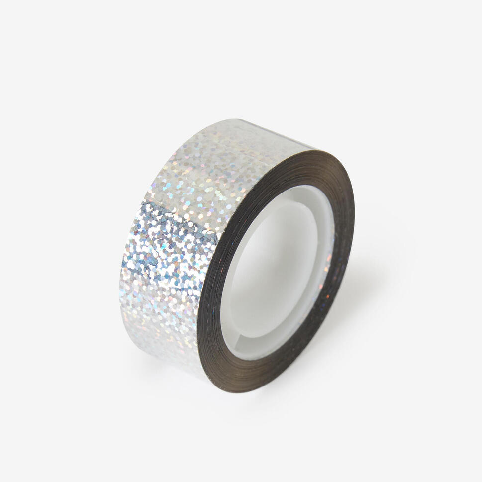 Decathlon Tape voor ritmische gymnastiek 13 meter zilverkleurig aanbieding