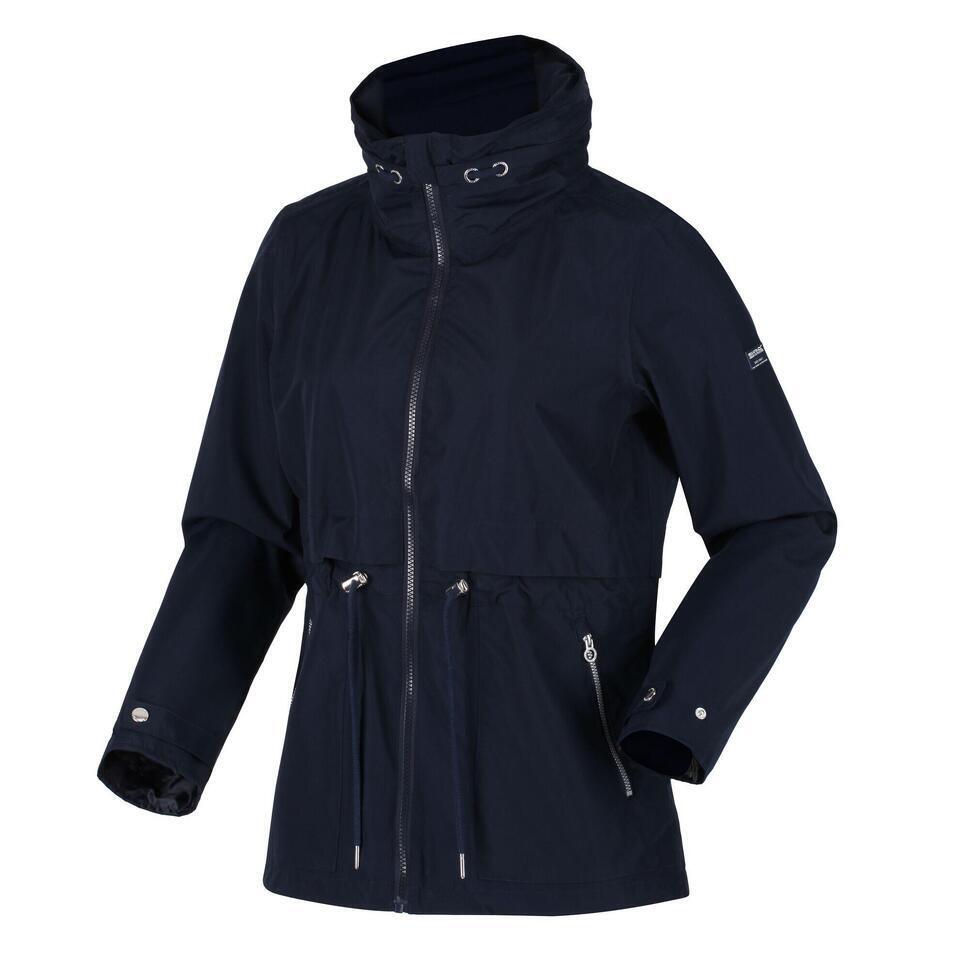 Decathlon Nadira wandeljas met capuchon voor dames - marineblauw aanbieding