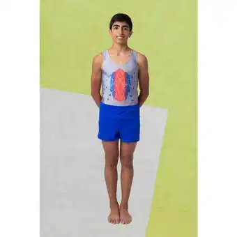Decathlon Blauwe turnshort voor heren aanbieding