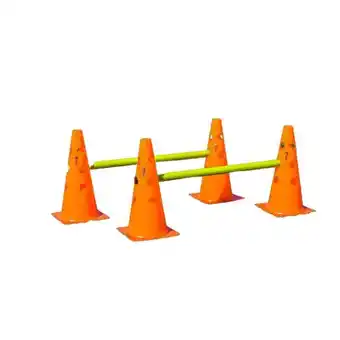 Decathlon Set van 4 behendigheidskegels met stangen aanbieding