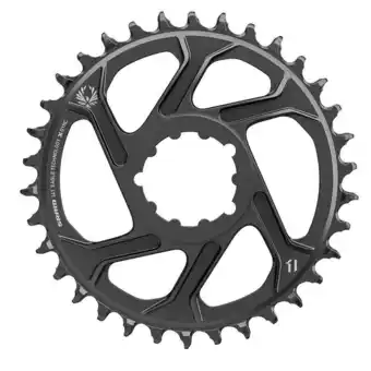Decathlon X-sync 2 eagle kettingblad - direct mount - 6 mm offset - zwart aanbieding