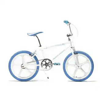 Decathlon Retro bmx fiets capri cobra wit - blauw aanbieding