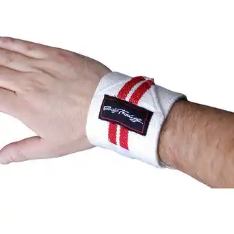 Decathlon Bodytrading polsband su100wh voor fitness en krachttraining aanbieding
