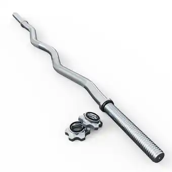 Decathlon Versterkte sz curl bar met ster sloten aanbieding