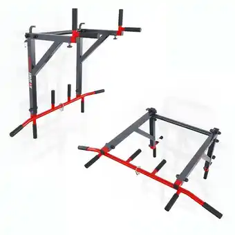 Decathlon Trekstang + dip station voor wandrekken 2in1 aanbieding