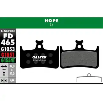 Decathlon Standaard remblok - hope e4 - zwart aanbieding