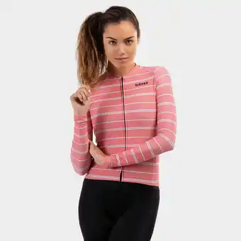 Decathlon Shirt lange mouw wielrennen siroko m2 valparola koraal dames aanbieding
