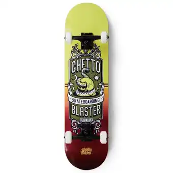 Decathlon Compleet skateboard om te beginnen skull red yel 8.0 aanbieding