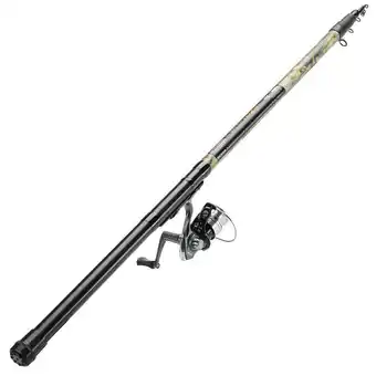 Decathlon Telescopische hengelset fortec legend rc 380 aanbieding