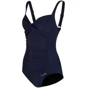 Decathlon Sakari badpak voor dames - marineblauw aanbieding