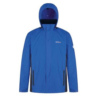 Decathlon Matt heren hiking waterdichte jas - middenblauw aanbieding