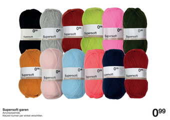 Zeeman Supersoft garen aanbieding