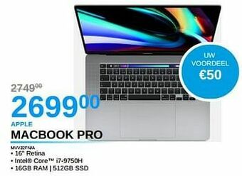 VCD Apple macbook pro aanbieding