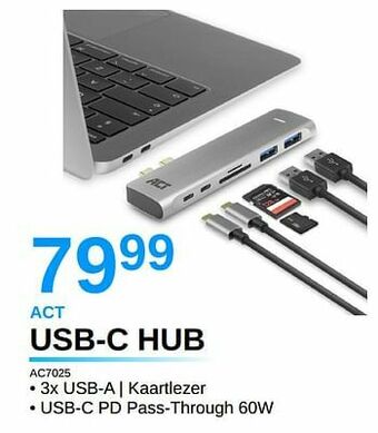 Derco Systems Act usb-c hub aanbieding