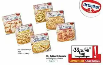 Colruyt Dr. oetker ristorante pizza quattro formaggi aanbieding