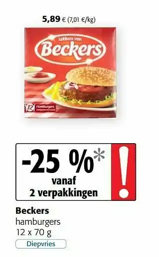 Beckers hamburgers