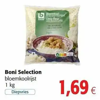 Colruyt Boni selection bloemkoolrijst aanbieding