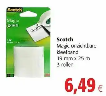 Scotch magic onzichtbare kleefband