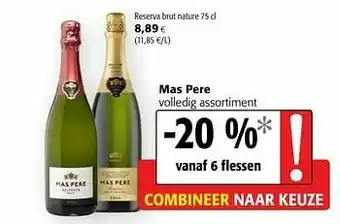 Colruyt Mas pere reserva brut nature aanbieding
