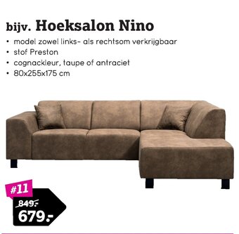 Leen Bakker Bijv. Hoeksalon Nino aanbieding