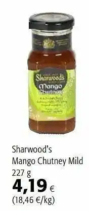 Colruyt Sharwood`s mango chutney mild aanbieding