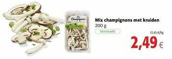 Colruyt Mix champignons met kruiden aanbieding