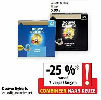 Colruyt Douwe egberts ristretto 12 black aanbieding