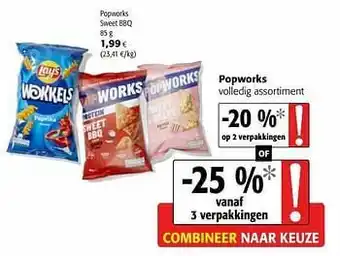 Colruyt Popworks sweet bbq aanbieding