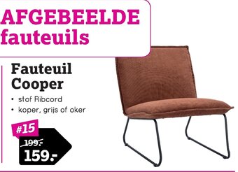 Leen Bakker Fauteuil Cooper aanbieding